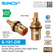 Sinor S-101-DR Quarter Turn Double Ring Ceramic Disc Head work (2pcs)