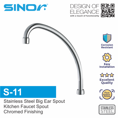 Sinor S-11 Stainless Steel Big Ear Spout Kitchen Sink Tap Spout
