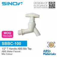 Sinor SBBC-100 ABS 1/2" T Handle Bib Tap (10pcs/pkt)