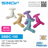 Sinor SBBC-100 ABS 1/2" T Handle Bib Tap (10pcs/pkt) - Image 2