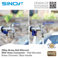 Sinor SBBC-218 Brass 2way Ball Bibcock With Hose Connector - Image 3