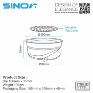 Sinor SD-02 Stainless Steel Floor Drain  - Image 5