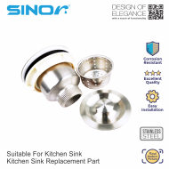 Sinor SD-438-63 Stainless Steel Kitchen Sink Waste - Image 5