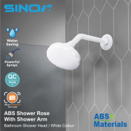 Mutiara SH-704-W ABS Shower Rose With Shower Arm Shower Head Bathroom Shower Head - Image 4