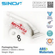 Mutiara SH-704-W ABS Shower Rose With Shower Arm Shower Head Bathroom Shower Head - Image 5