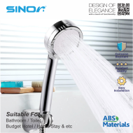 Sinor SH-7107-1 ABS Ion Filter Hand Shower Head Mineral Ball Beads - Image 4