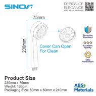 Sinor SH-7107-1 ABS Ion Filter Hand Shower Head Mineral Ball Beads - Image 6