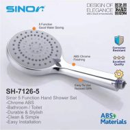Sinor SH-7126-5 5 Function ABS Hand Shower With Holder Bathroom Hand Shower Set - Image 4