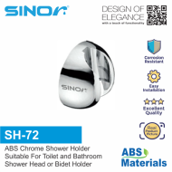 Sinor SH-72 ABS Chromed Shower Holder Hand Shower Bidet Holder Bathroom Fittings & Accessories