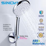 Sinor SH-72 ABS Chromed Shower Holder Hand Shower Bidet Holder Bathroom Fittings & Accessories - Image 4