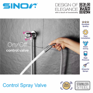 Sinor SH-7318-C Premium Stainless Steel Bathroom Hand Bidet Toilet Spray With Control Valve - Image 5