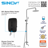 Sinor SH-7420-3W Three Way Expose Rain Shower Set Bathroom Rain Shower Panel Set - Image 4