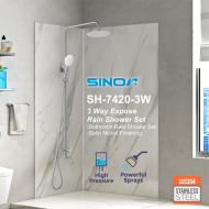 Sinor SH-7420-3W Three Way Expose Rain Shower Set Bathroom Rain Shower Panel Set - Image 6