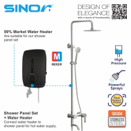 Sinor SH-7450-M3W Three Way Expose Rain Shower Set Mixer Bathroom Shower Panel Set Mixer - Image 4