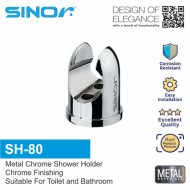Sinor SH-80 Metal Chrome Shower Holder Hand Shower Bidet Holder Bathroom Fittings & Accessories