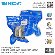 Sinor SH-80 Metal Chrome Shower Holder Hand Shower Bidet Holder Bathroom Fittings & Accessories - Image 5