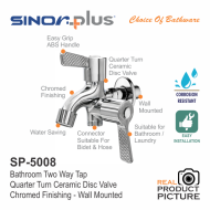 Sinor Plus SP-5008 Bathroom Two Way Tap Suitable For Bathroom Laundry Washing Machine Hand Bidet - Image 3