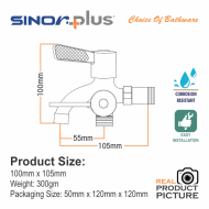 Sinor Plus SP-5008 Bathroom Two Way Tap Suitable For Bathroom Laundry Washing Machine Hand Bidet - Image 5