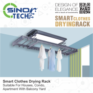 Sinor ST-6510-PRO Smart Clothes Drying Rack, Indoor Smart Clothes Drying Rack - Image 3