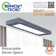 Sinor ST-6510-PRO Smart Clothes Drying Rack, Indoor Smart Clothes Drying Rack - Image 4