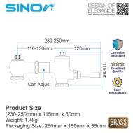 Sinor VAL-FV-2915 Manual WC Flush Valve - Image 6