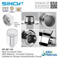 Sinor WF-MF-100 Universal Kitchen Tap Faucet Shower Head Chroline Water Purifier Filter - Image 4