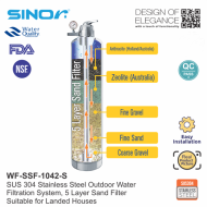 Sinor WF-SSF-1042-S Stainless Steel Water Filtration System - Image 2