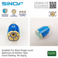 Sinor M-25 Ceramic Disc Head Work (2pcs) Faucet Replacement Part Cartridge - Image 4