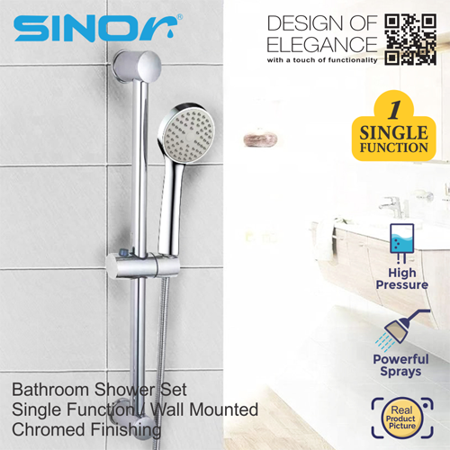 SH-740-1-2 Sinor SH-740-1 Sling Bar With Hand Shower Set Single Function Hand Shower - Image 3