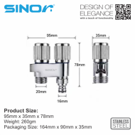 Sinor SBBC-222 Series Two Way Tap With Bidet Holder - Image 9