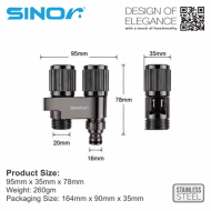 Sinor SBBC-222 Series Two Way Tap With Bidet Holder - Image 8